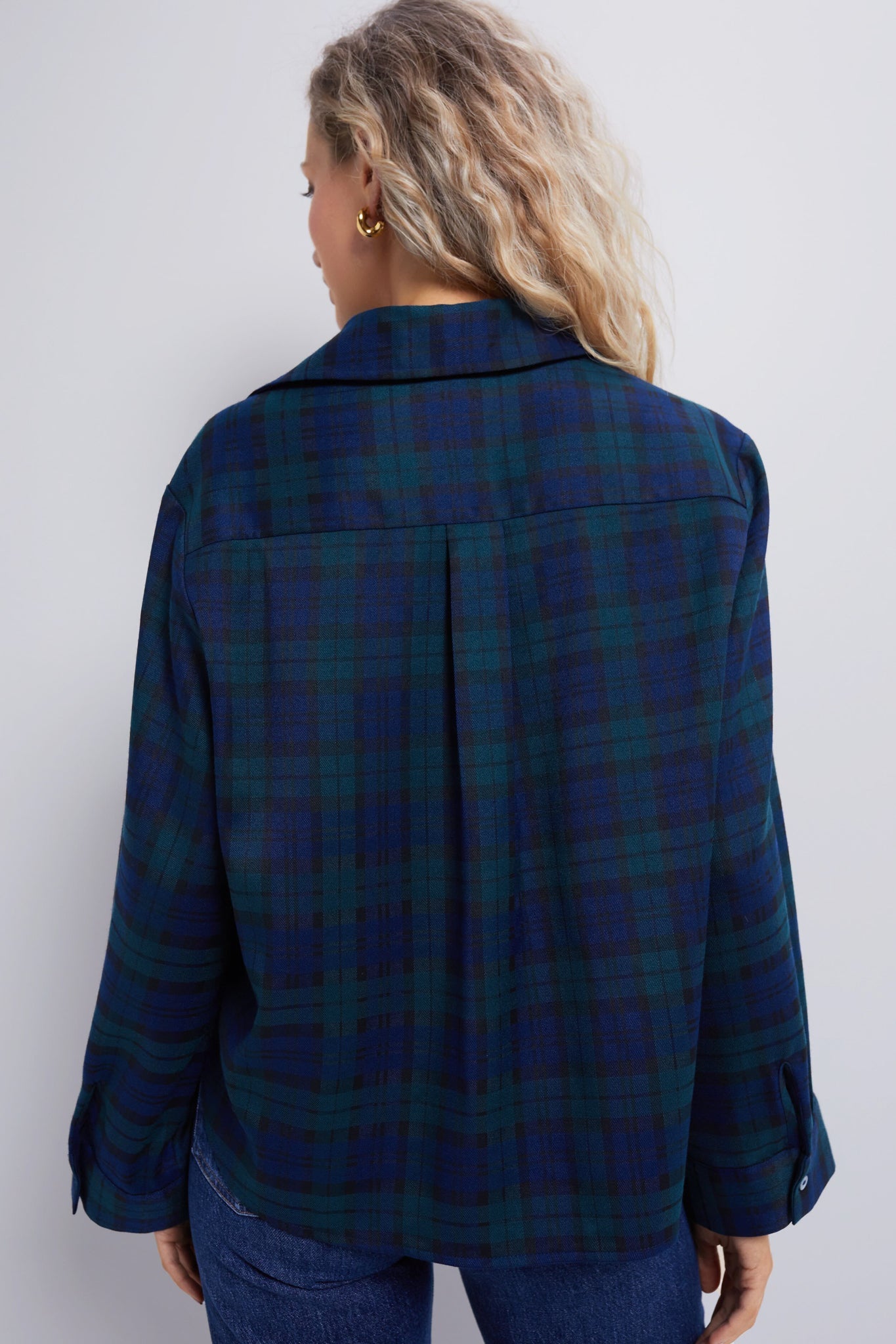 Blackwatch Mary Cropped Button Down