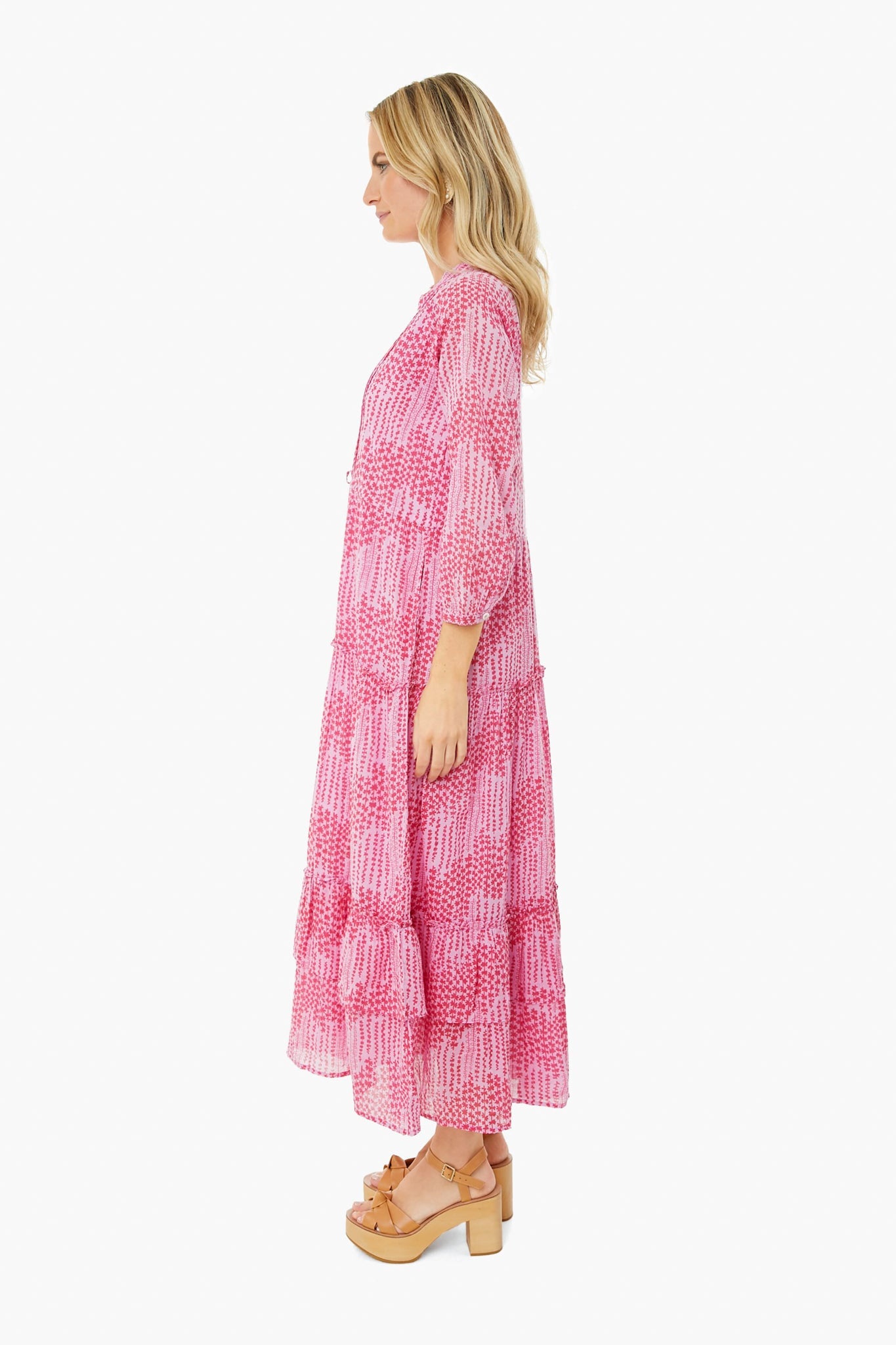 Maiden Grass Vivid Pinks Bazaar Dress