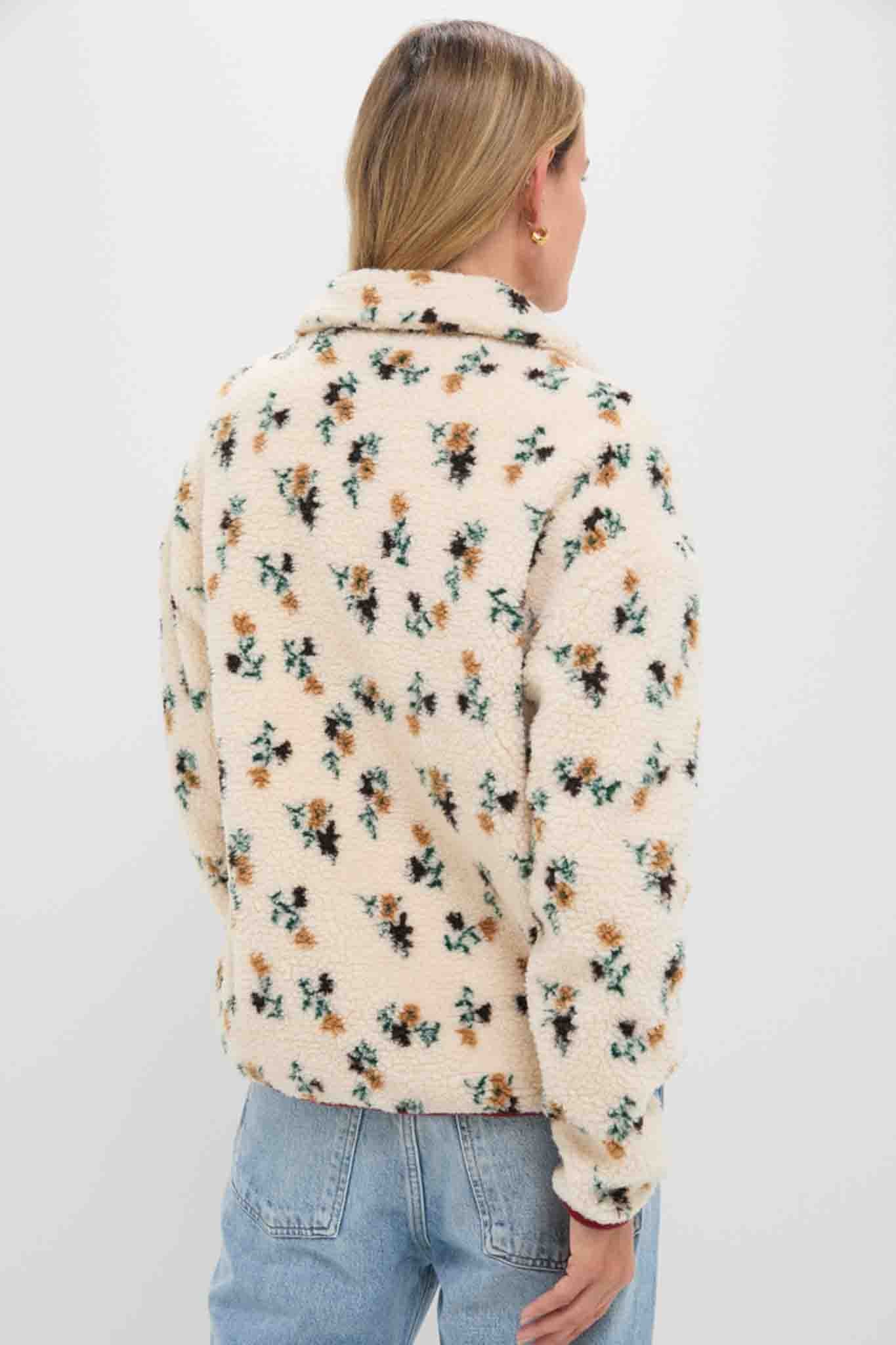 Rust Multi Fleece Aliza Jacket