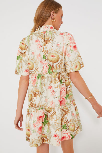 Sun Faded Floral Crawford Dress