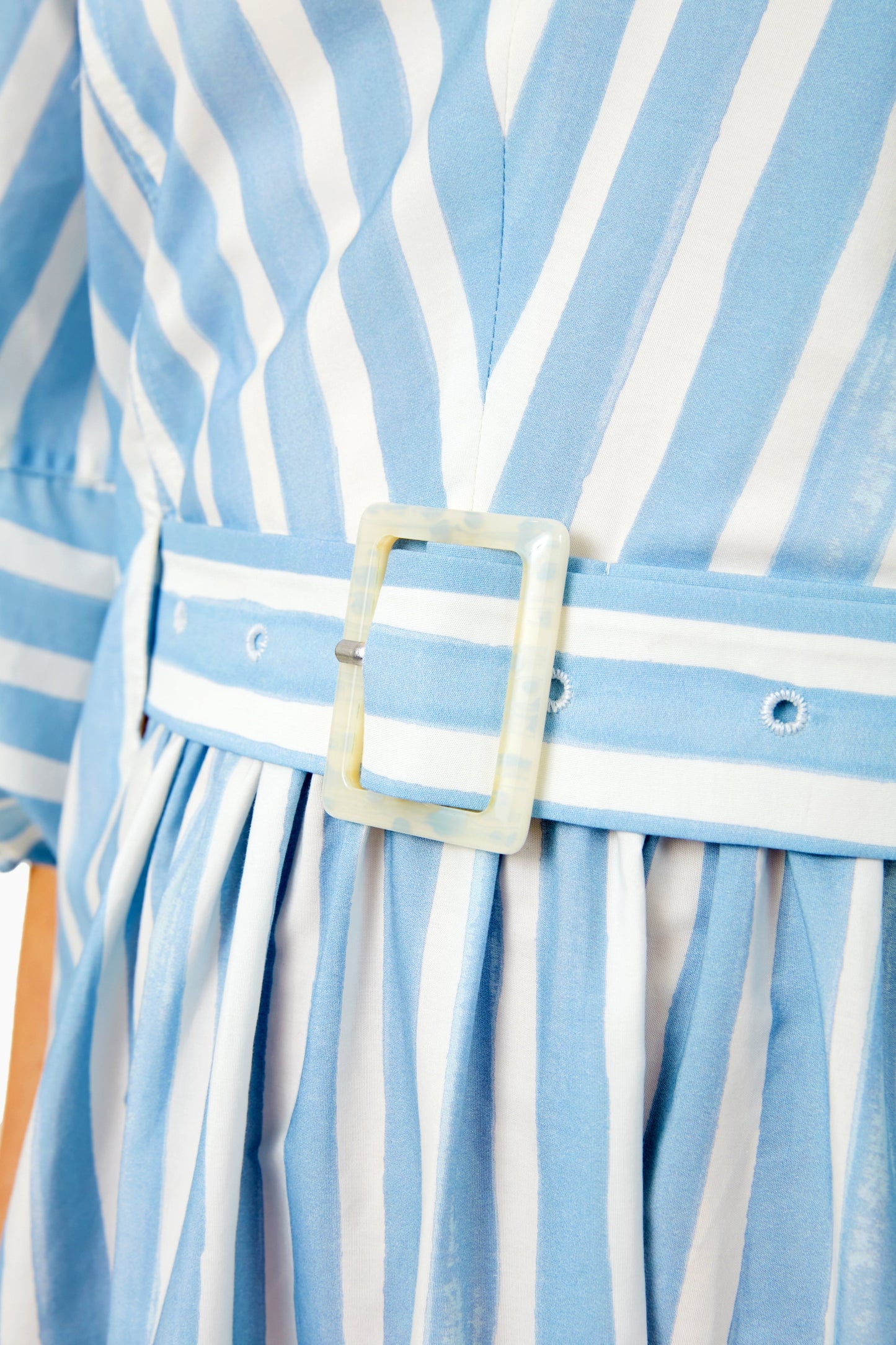 Cove Stripe Ailee Cabana Belted Maxi Dress