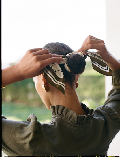 Fresher Buds Small Silk Scarf