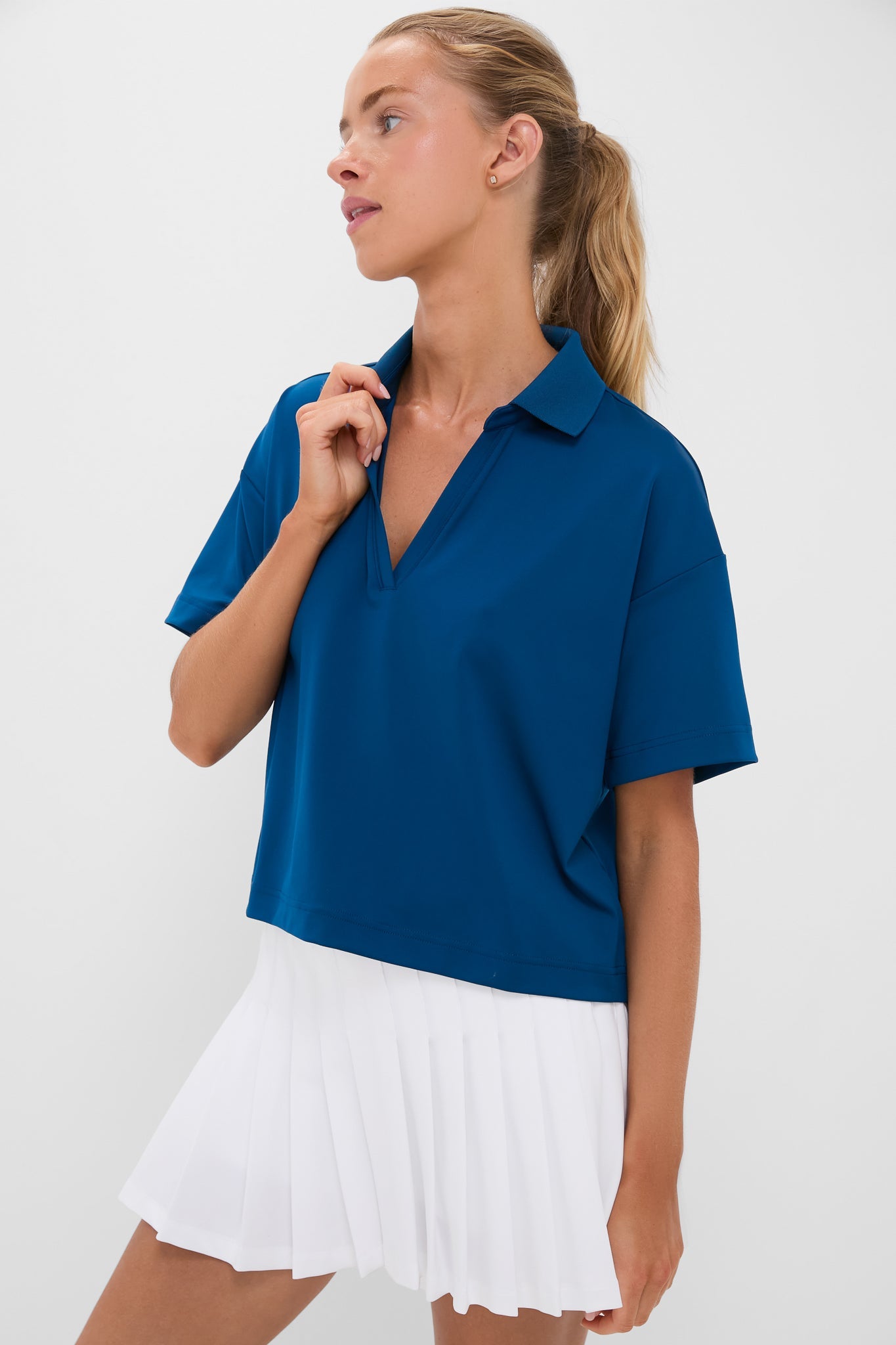 Poseidon Cropped Performance Jersey Caroline Polo