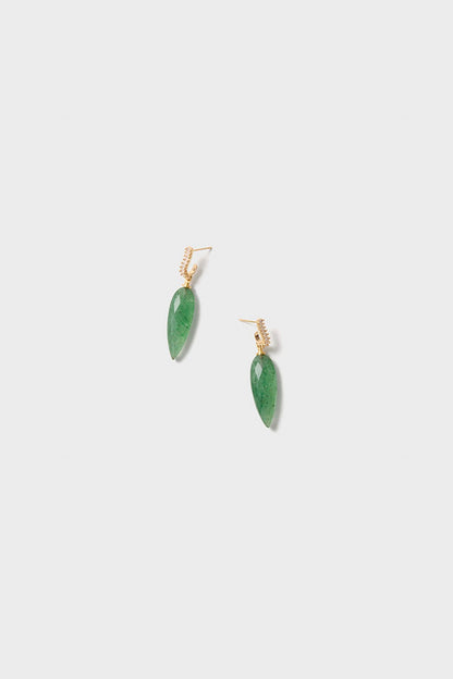 Green Strawberry Quartz Porter Earrings