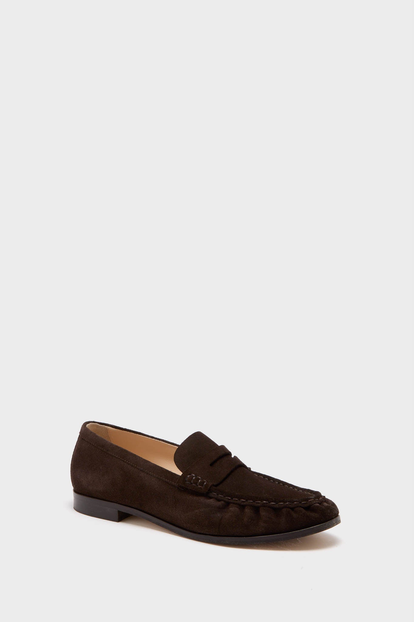 Chocolate Suede Vivian Loafers