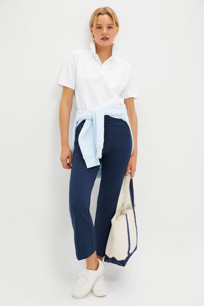 Navy 25 Inch Cropped Compression September Pant