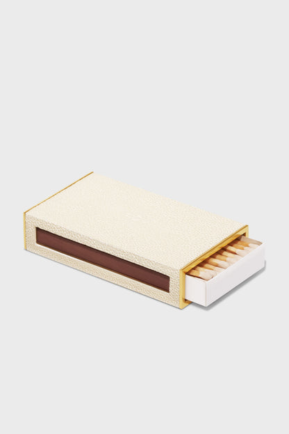 Cream Shagreen Matchbox Sleeve