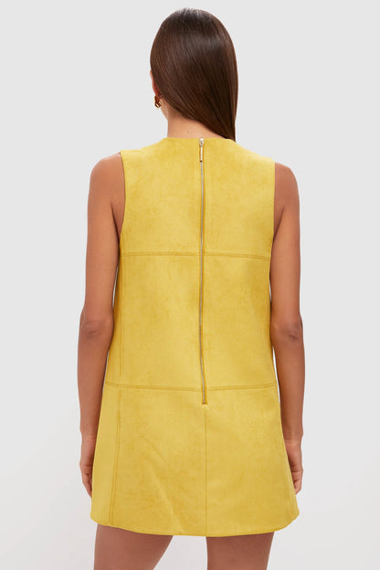 Citrine Suede Dakota Mini Dress