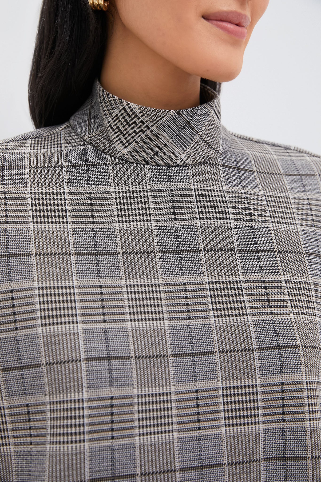 Brown Plaid Mod Ellie Dress