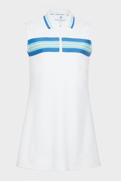 Lisbon Stripe Pique Cadwell Tennis Dress