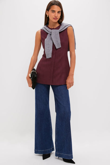 Winetasting Vegan Suede Rhoda Tunic Top