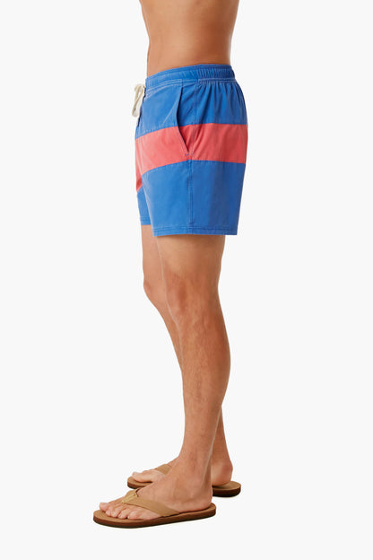 Pink Colorblock Bungalow Short