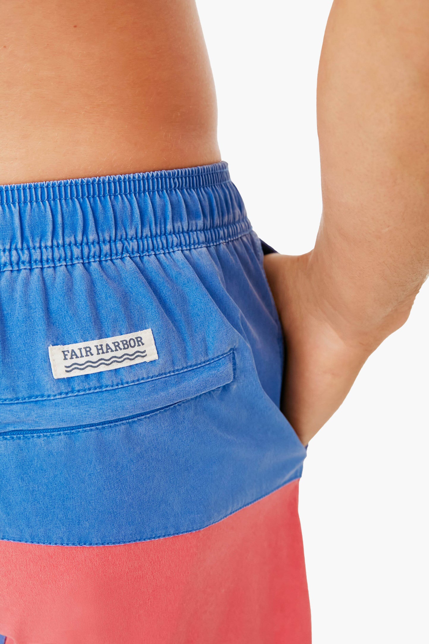 Pink Colorblock Bungalow Short