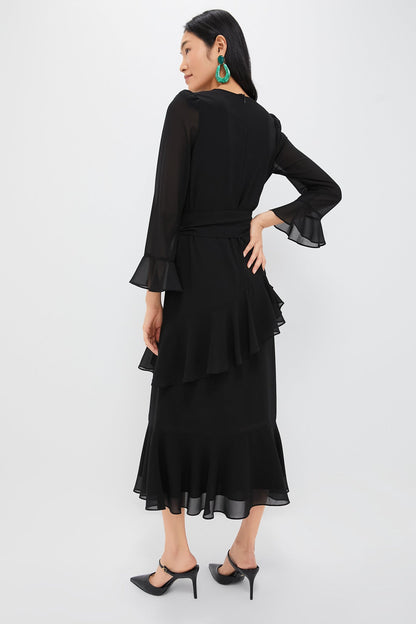 Black Chiffon Sasha Dress