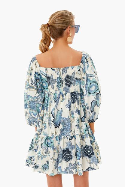 Jacobean Blue Sip Sip Dress