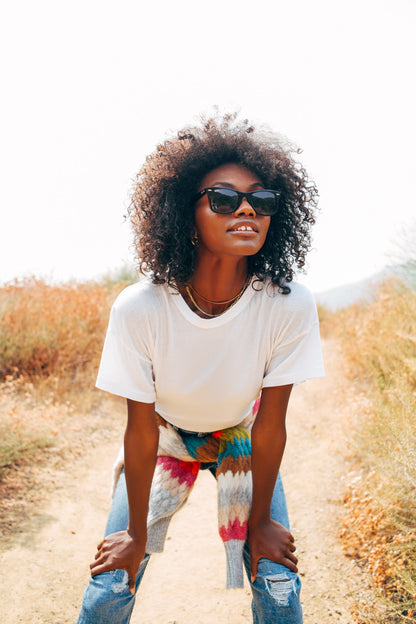 True White Boxy Crew Tee