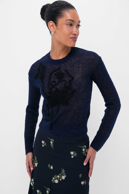 Navy Crew Neck Jumper