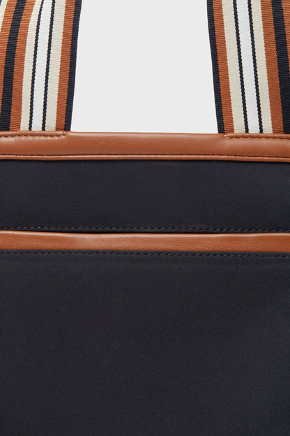 Mini Black Nylon Tote Bag