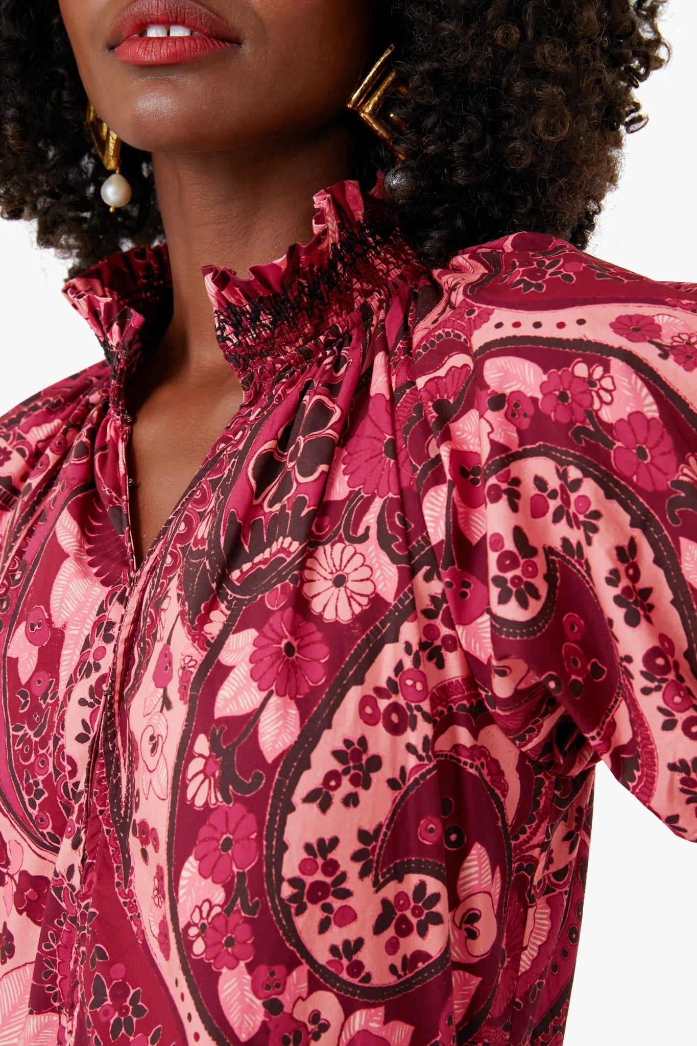 Fall Paisley Berry Halima Dress