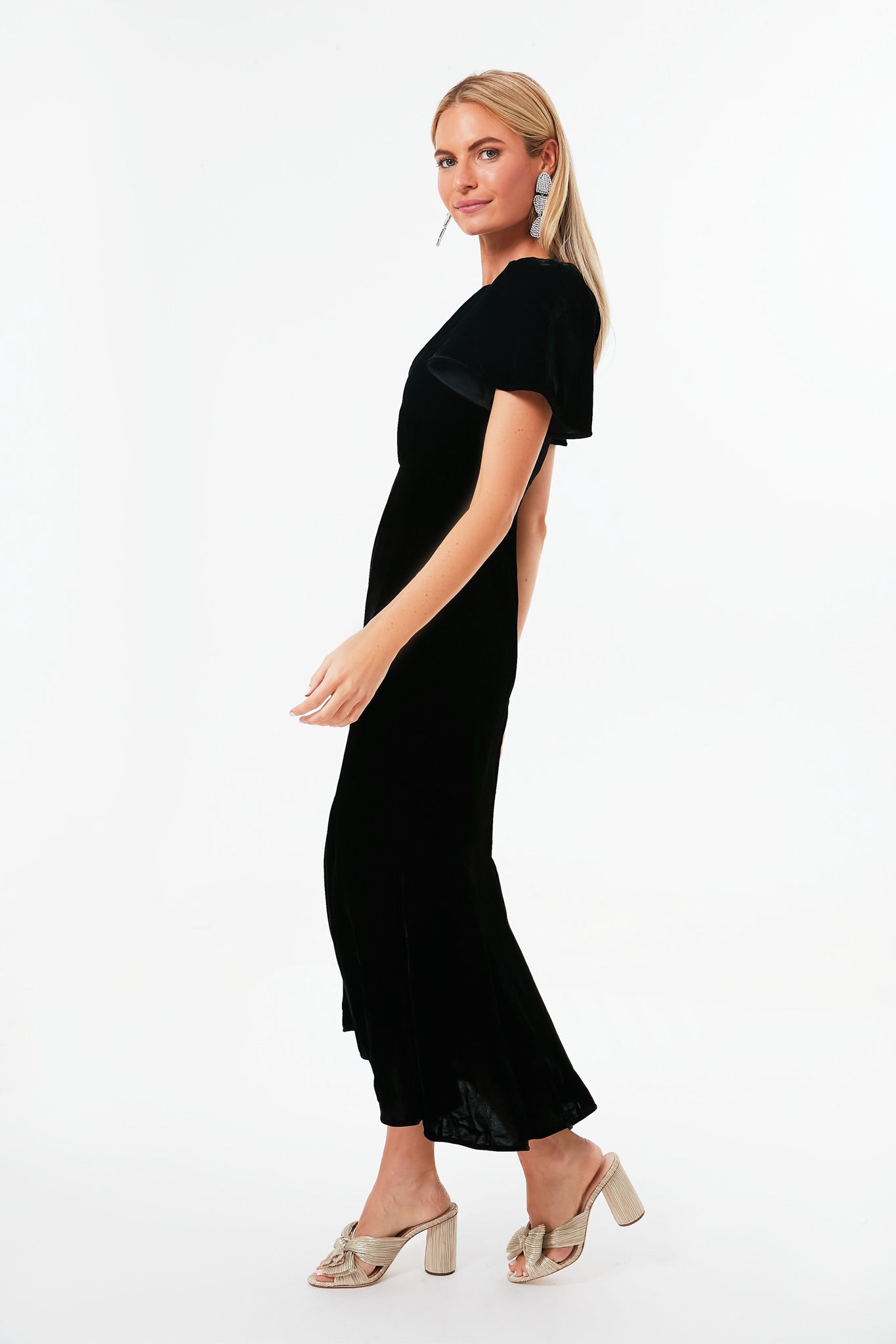 Black Velvet Arabella Dress