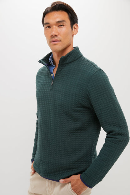 Nordic Pine Quad Quilted Quarter Zip