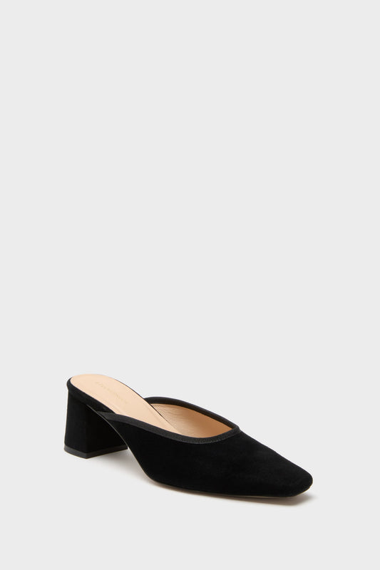 Black Suede Tilda Mules