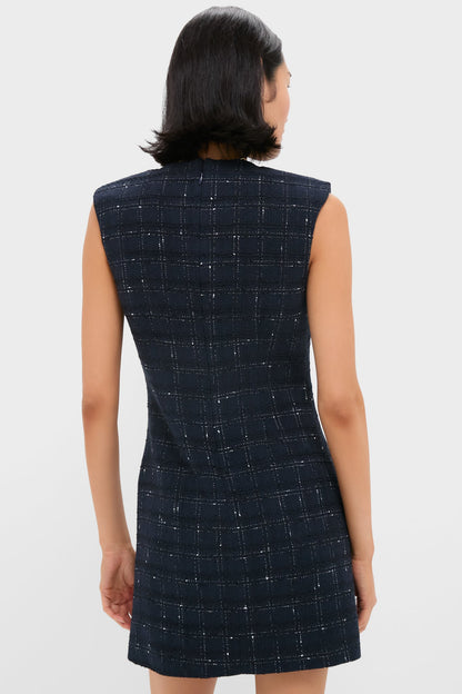 Navy and Off White Tamara Dress