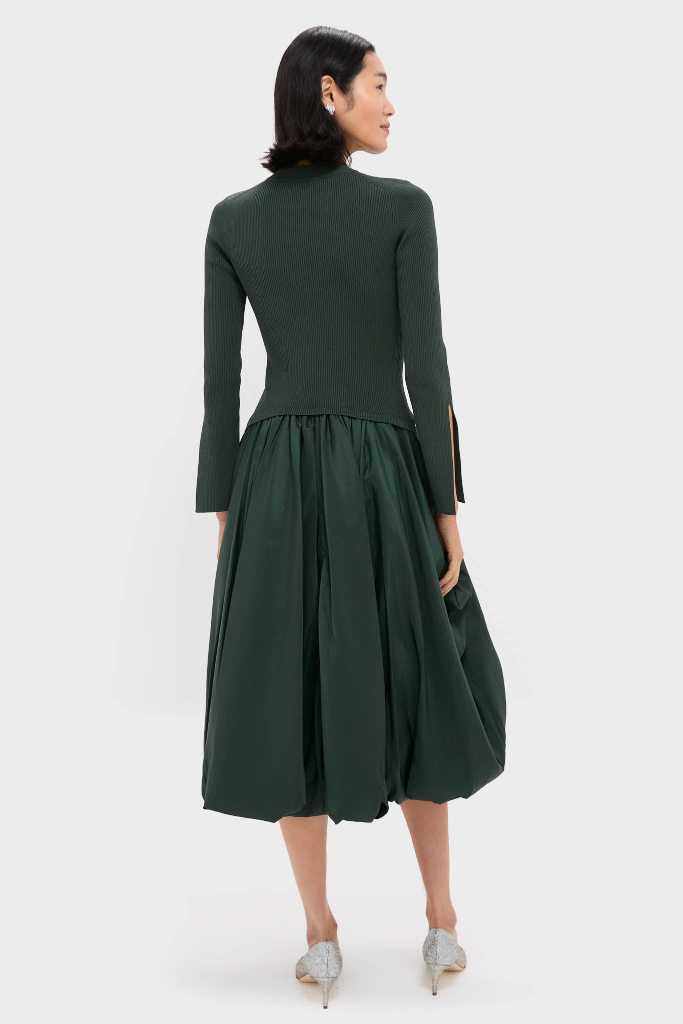 Cypress Kenlie Long Sleeve Mock Neck Midi Dress