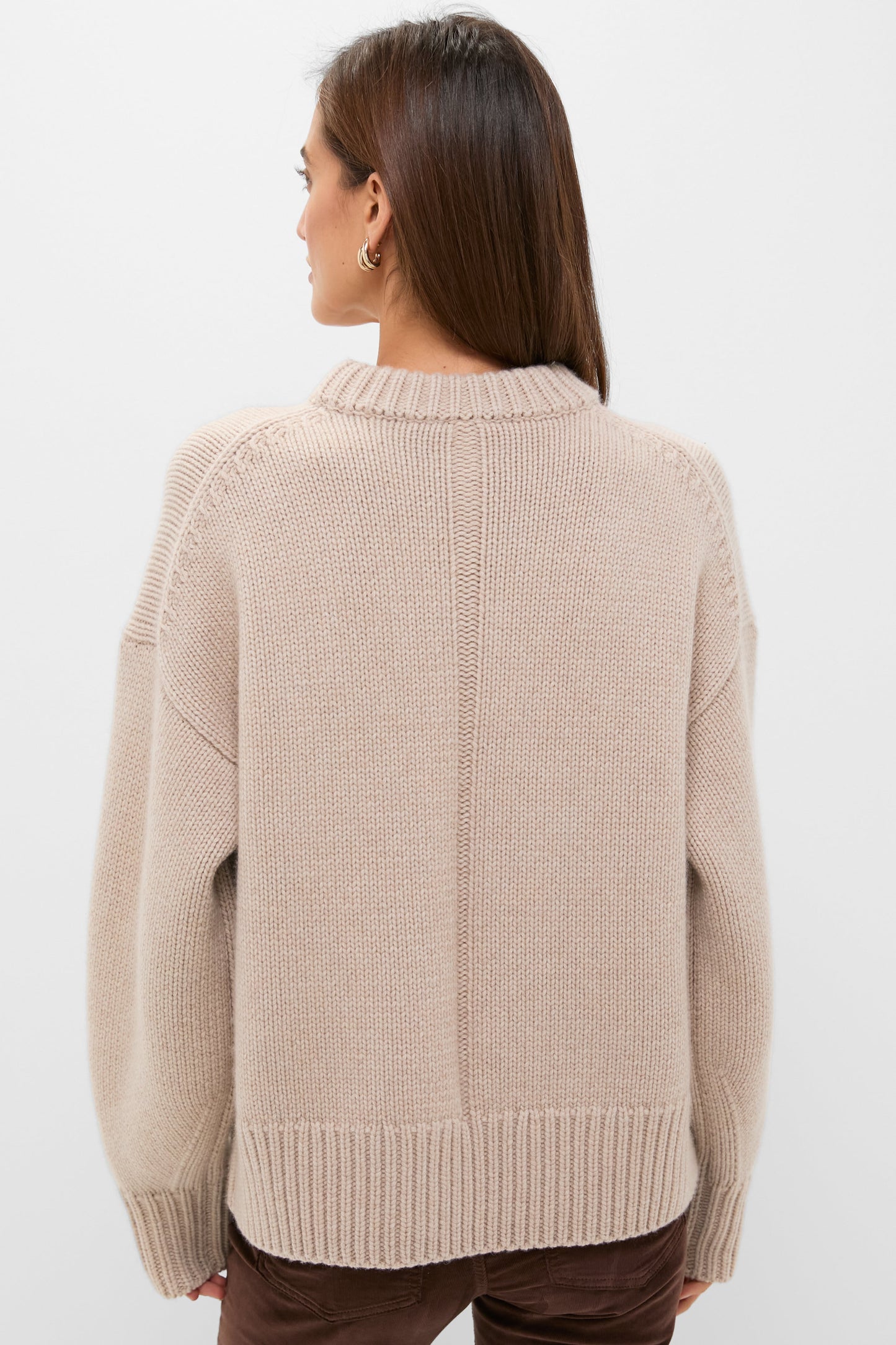 Sandstone Genevieve Cashmere Wool Blend Crewneck Sweater