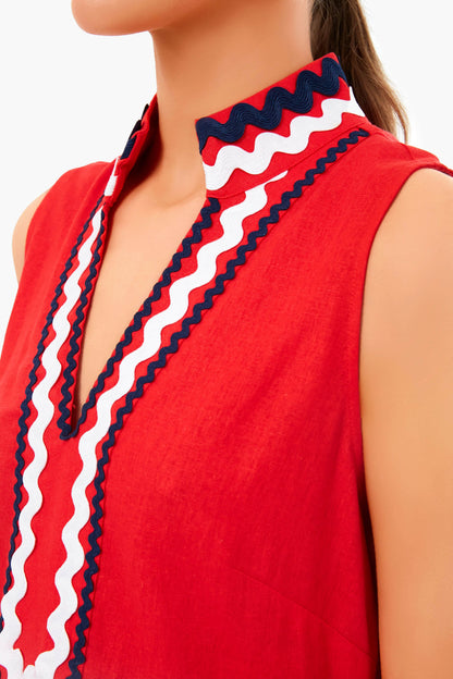 Americana Ric Rac Sleeveless Classic Tunic