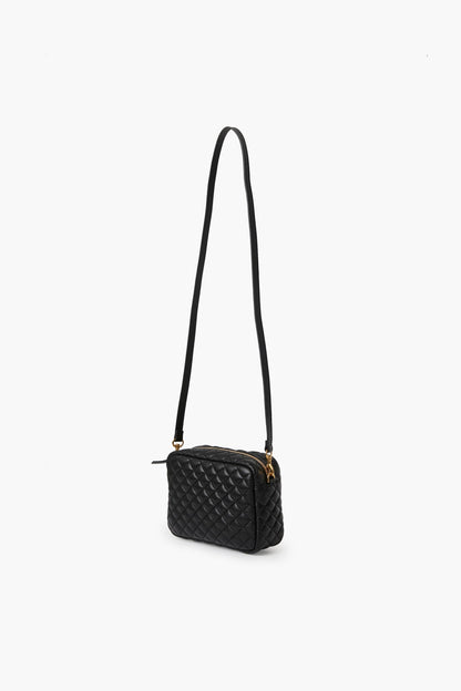 Black Quilted Midi Sac