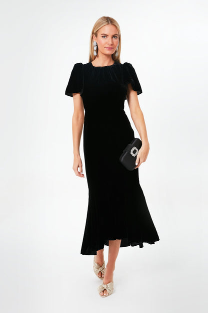 Black Velvet Arabella Dress
