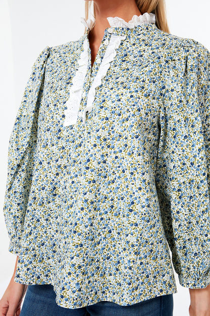 Ruffle Collar Conley Blouse