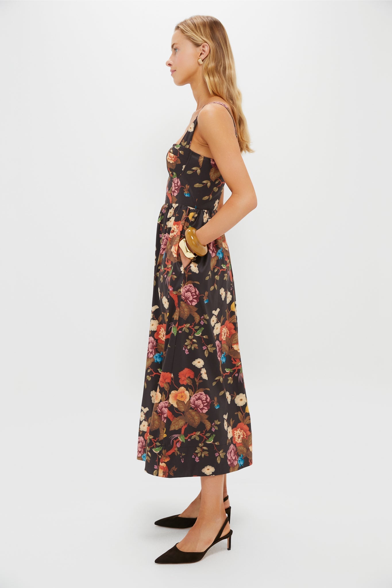Baroque Floral Maria Dress