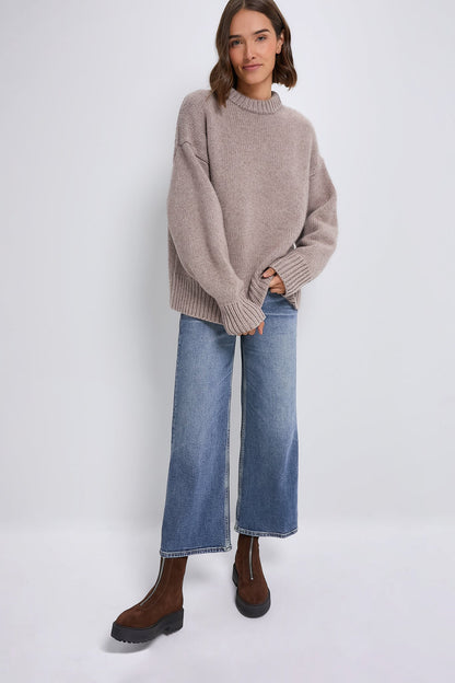 Crafted Indigo High Rise Wide Leg Crop