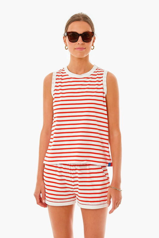 The White and Poppy Tank