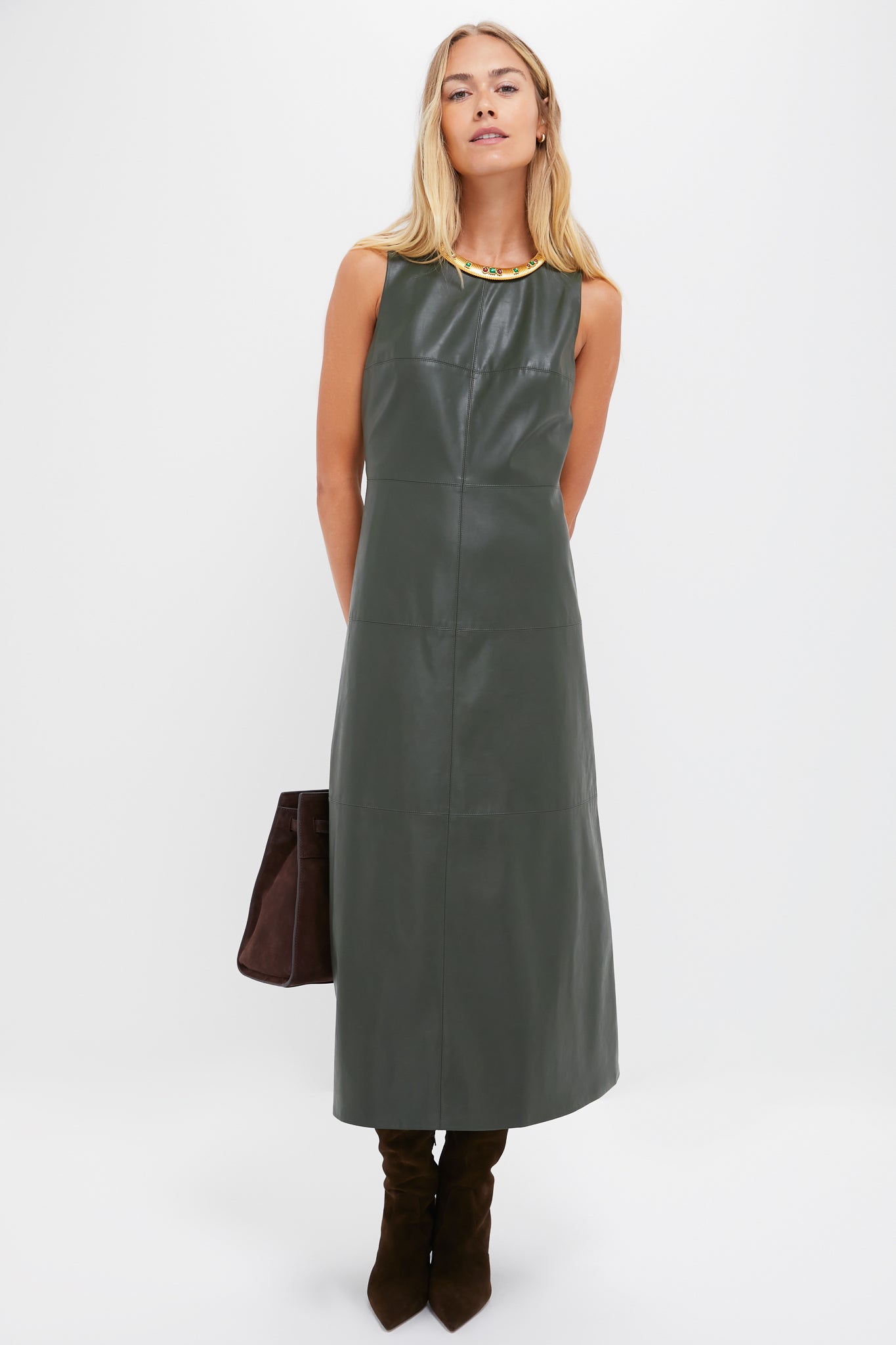 Dark Hunter Green Manon Dress