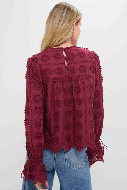 Wine Tirza Blouse