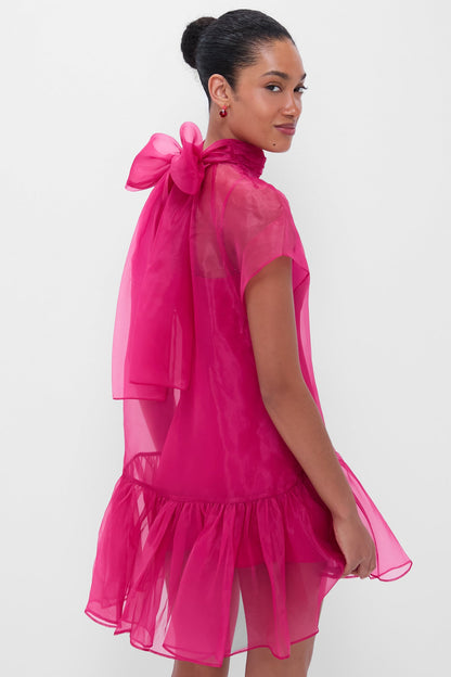 Pomegranate Beaux Tiered Mini Dress