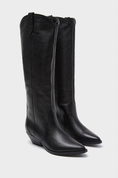 Black Leather Ander Boots
