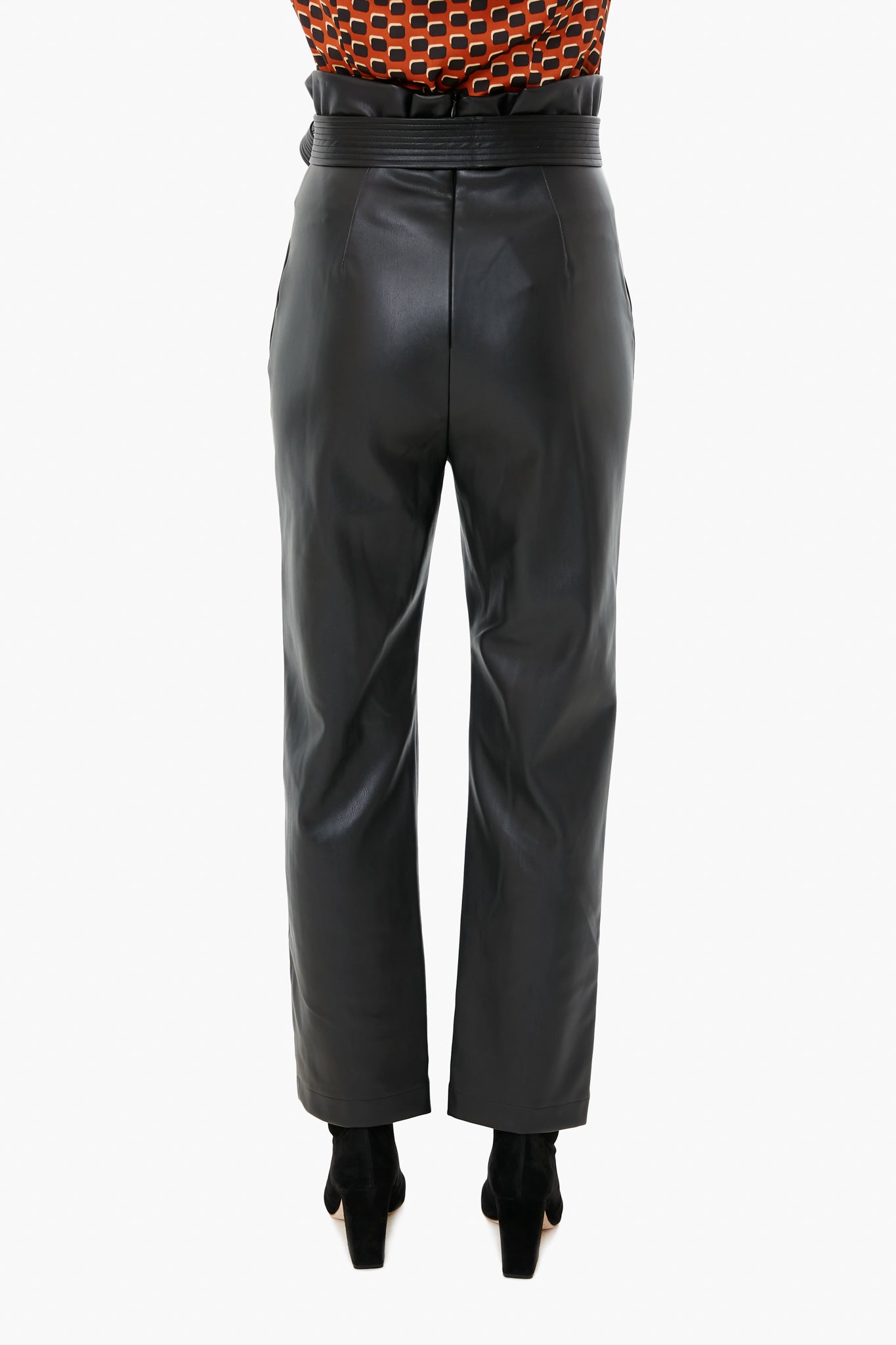 Black Vegan Leather Kayden Pants