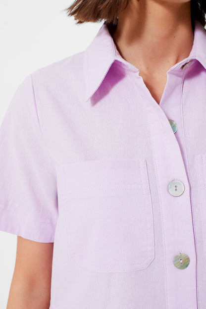 Lilac Meryl Shirt Dress