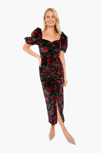 Rose Velvet Rowenna Dress