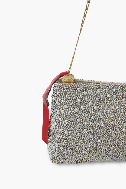 Silver Beaded Estelle Bag