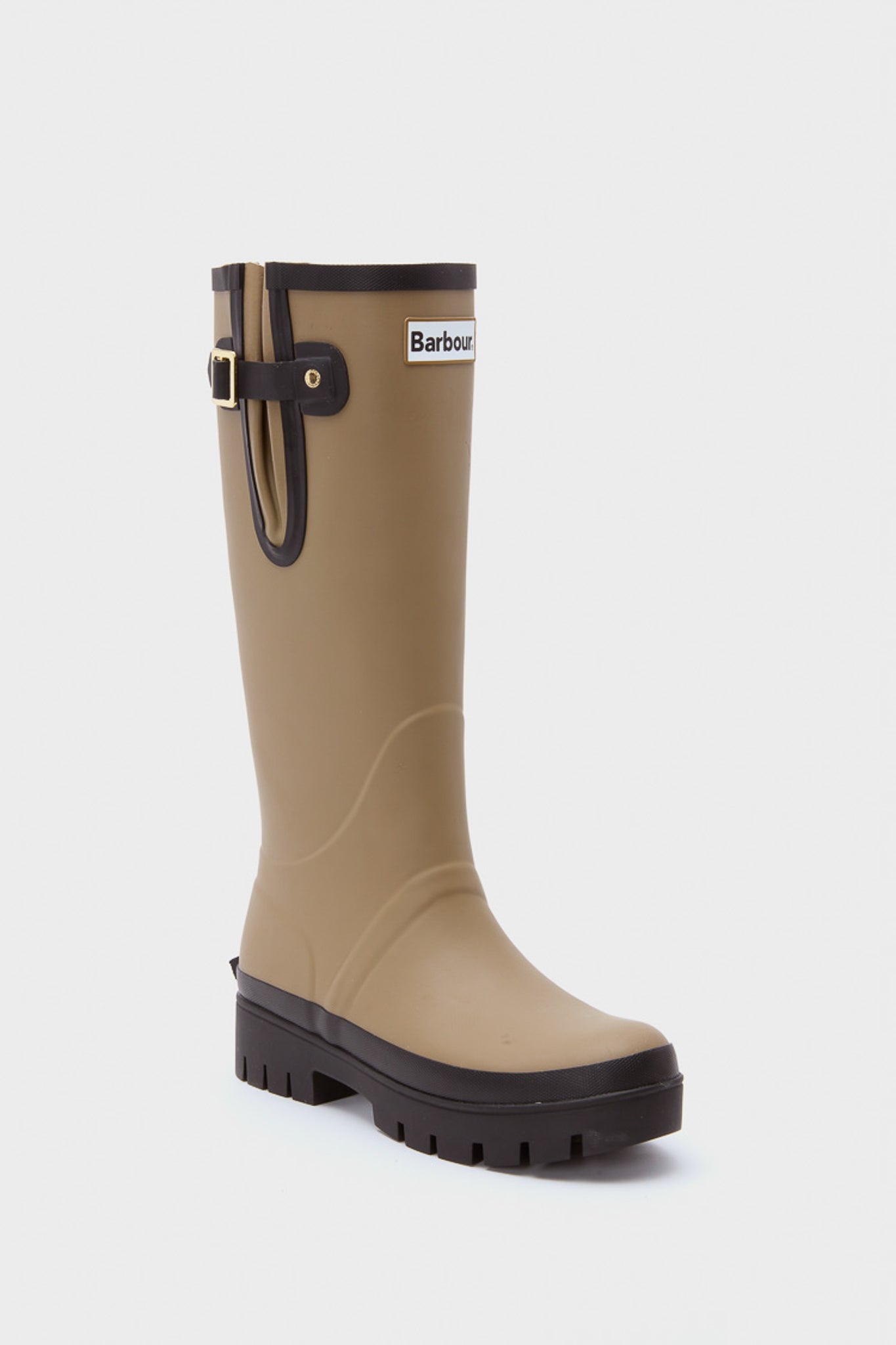 Military Brown Leighton Tall Welly Boots