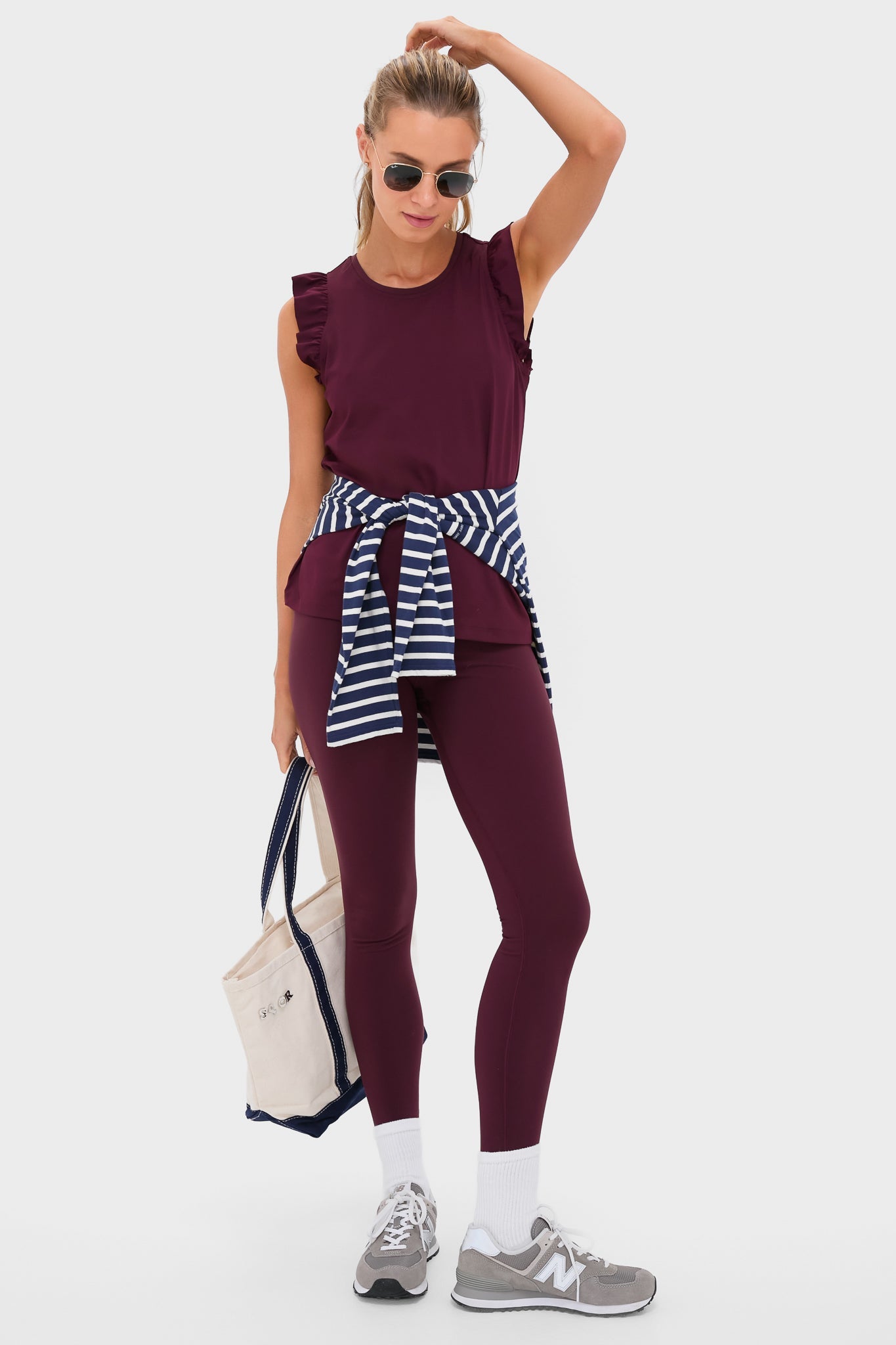 Winetasting High Rise Long Compression Spandex MacKenzie Legging