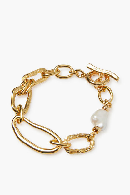 Gold Collage Chain Bracelet