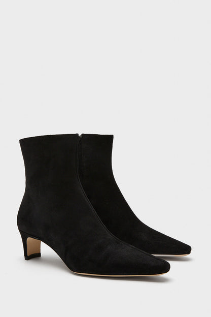 Black Suede Wally Ankle Boot