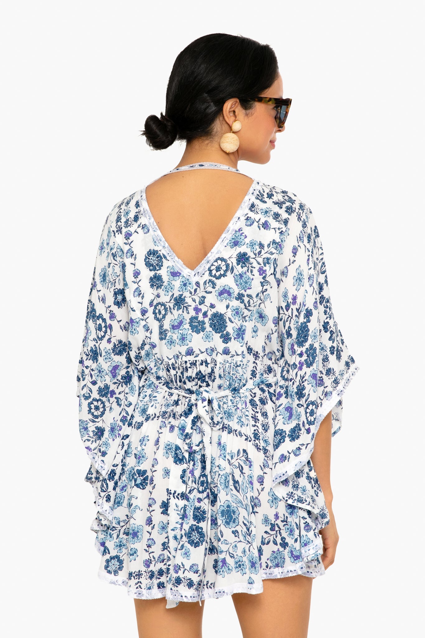 Poncho Ariel V-Neck Dress