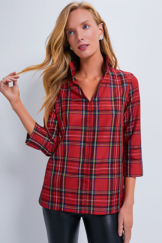 Royal Stewart Tartan Margot Top